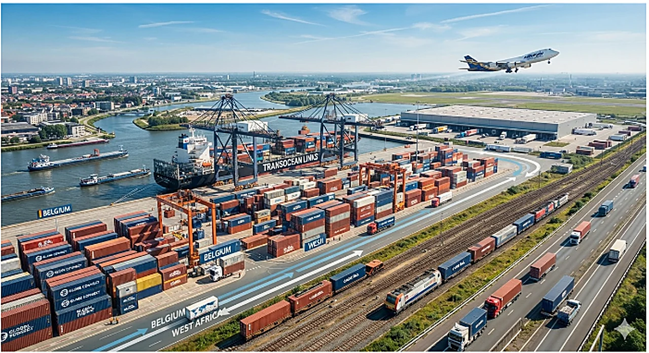 Corridor logistique Belgique – Afrique de l'Ouest : grand export du Groupe Pegasus.